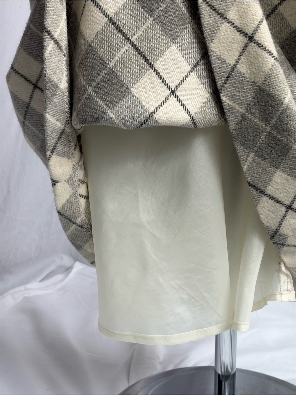 Vintage 90s RALPH Ralph Lauren Tartan Label Plaid Bias Cut A-Line Skirt | Size 8 - Picture 12 of 13